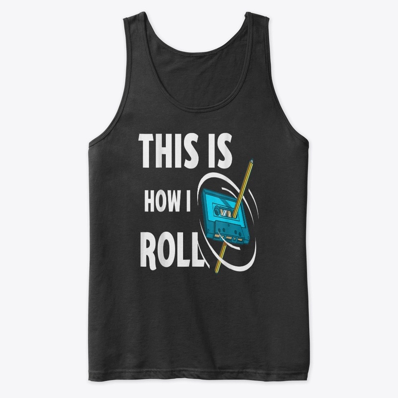 Funny Cassette Tape Pencil Shirt Retro 8