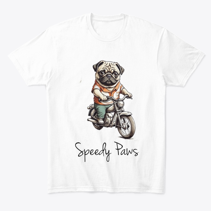 Paws on Wheels: Doggy Bullet Bike Tee