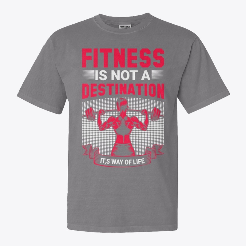 Train Hard – No Excuses Gym Tee