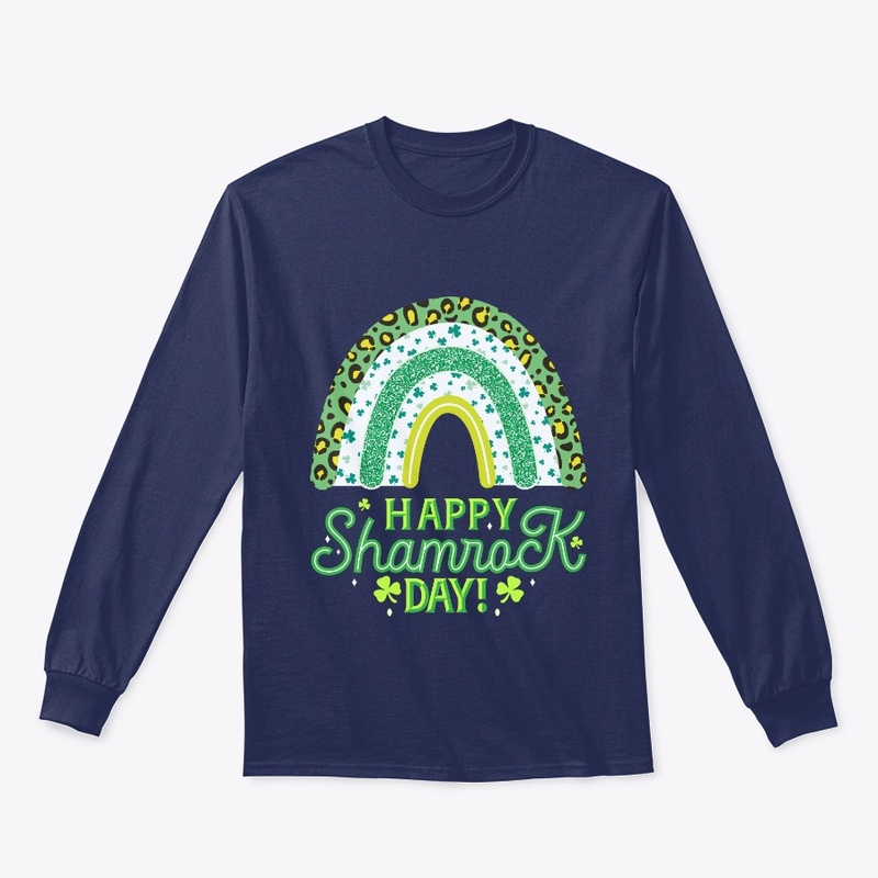 Happy Shamrock Day Rainbow T shirts