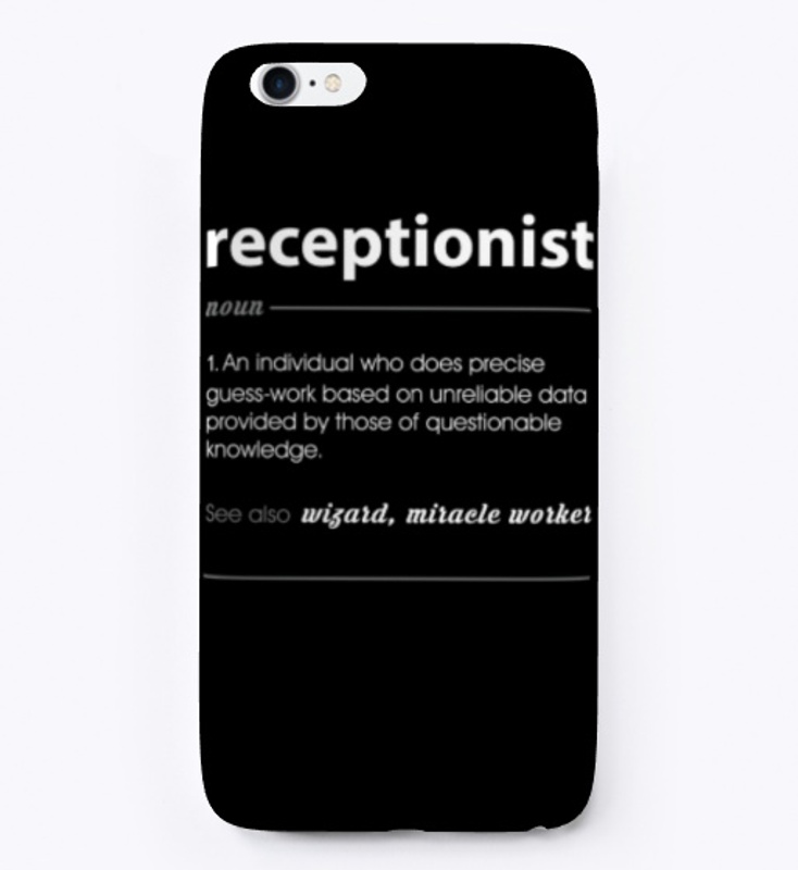 Receptionist Funny Job Definition Gift
