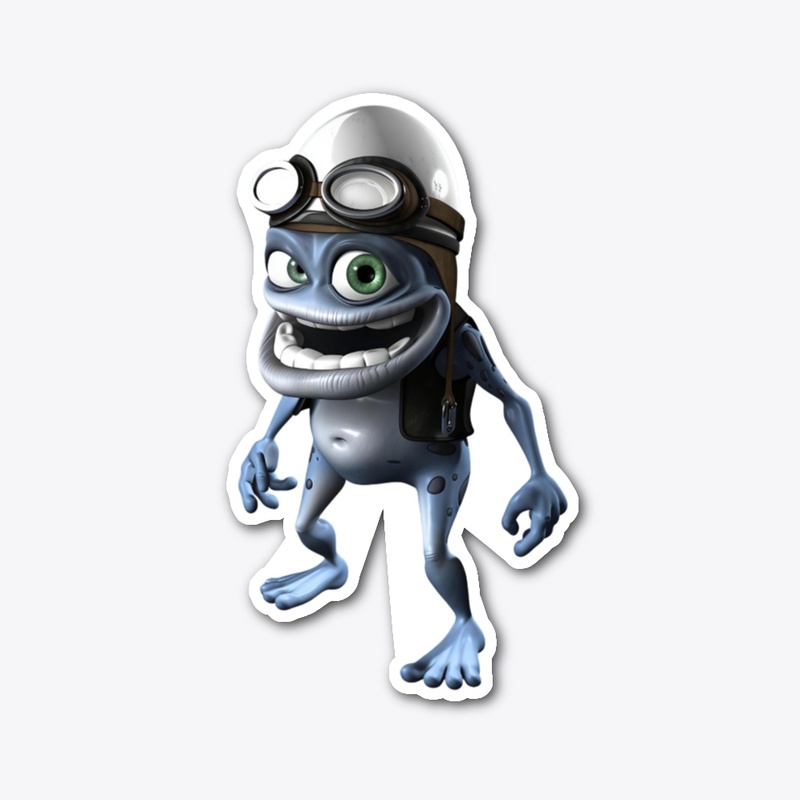 Crazy Style Blue Cartoon Frog