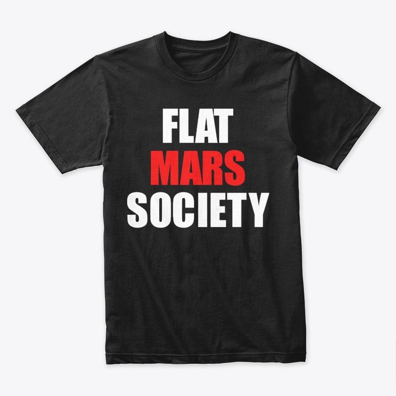 Flat Mars Society T-Shirt Gift Long Slee
