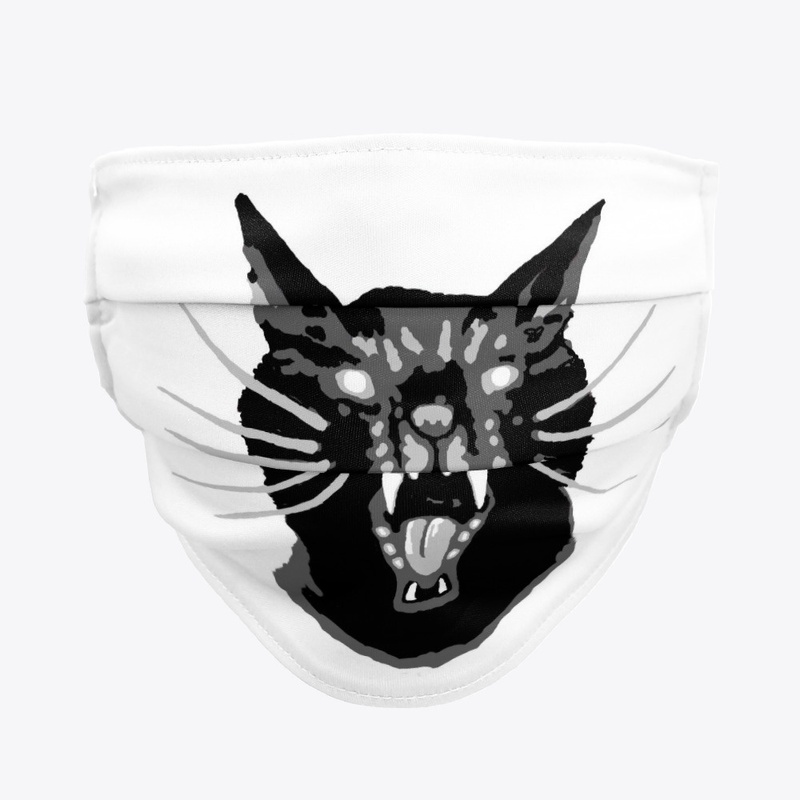 Angry Black Cat
