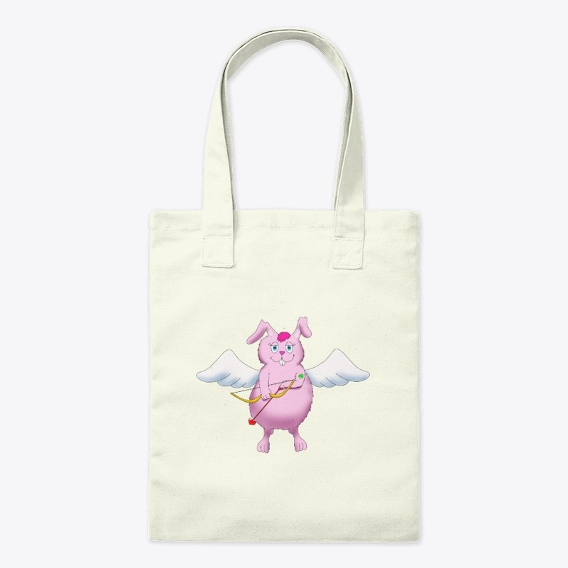 Pink Fluff Easter Bunny Cupid 