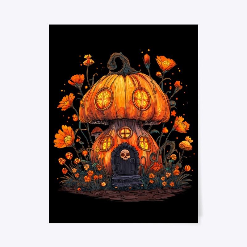 Pumpkin Mushroom House