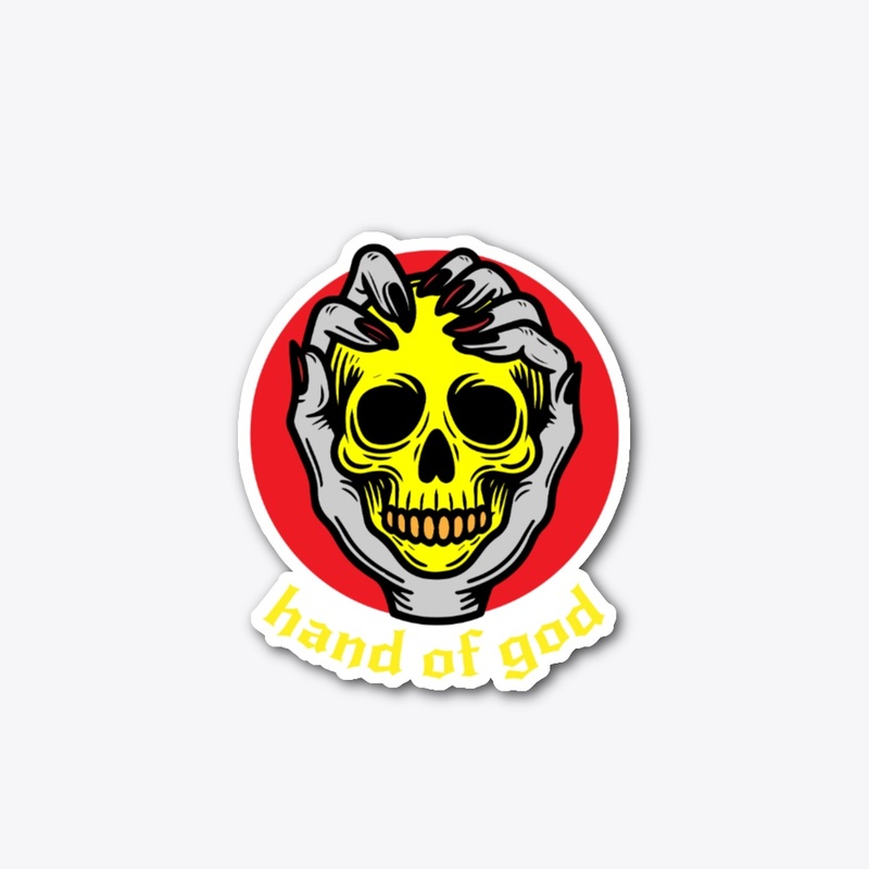 skull enveloped by hands