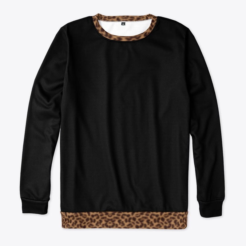 PayLit's Leopard Skin Collar Sweater 