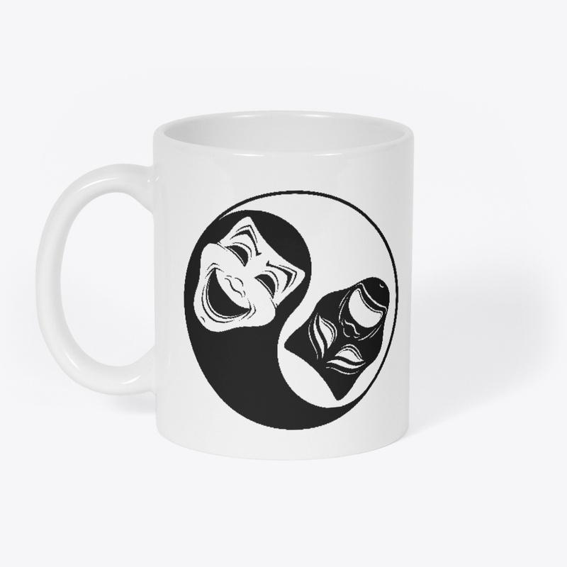 Theater Yin Yang Design - Comedy Tragedy