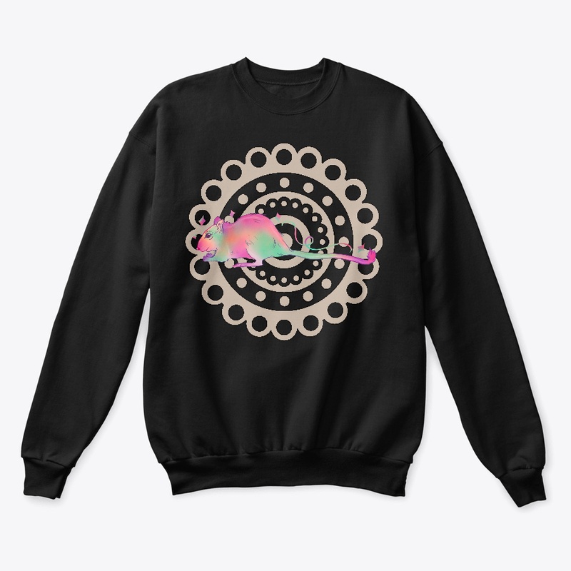 Rat Spirit Animal Colorful and Geometric