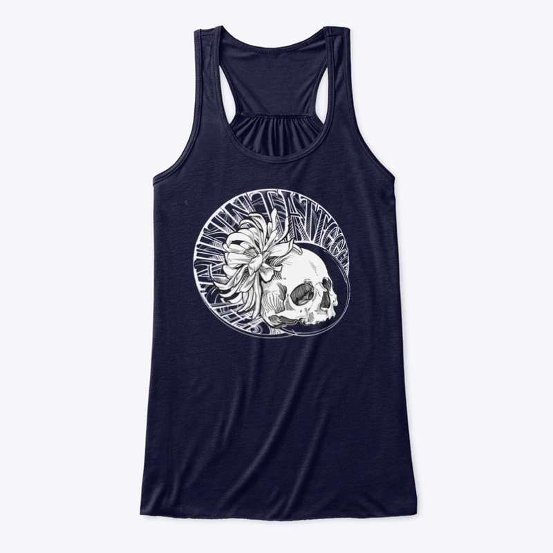 All in tattoo floral skull