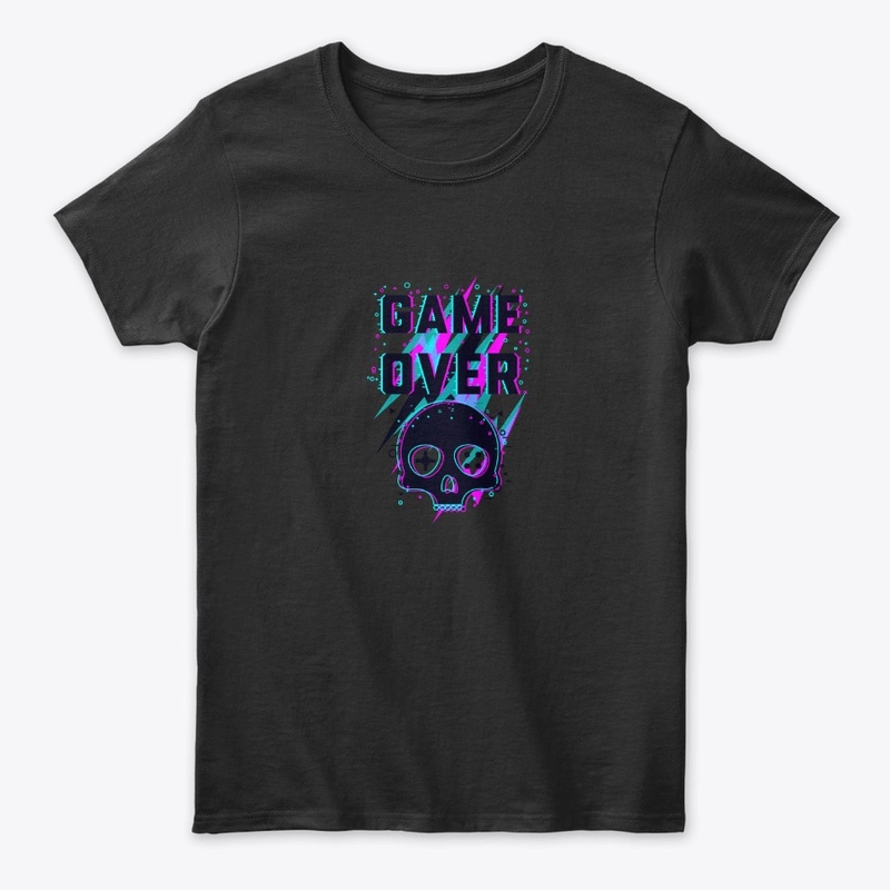 GAME OVER MENS AND WOMENS T-SHIRT 