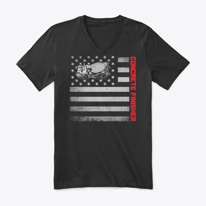 Concrete Finisher US Flag Mask