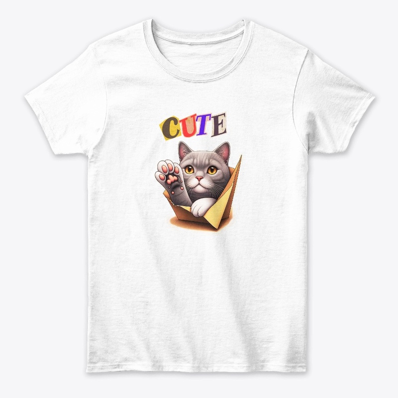 cat cute t shirt
