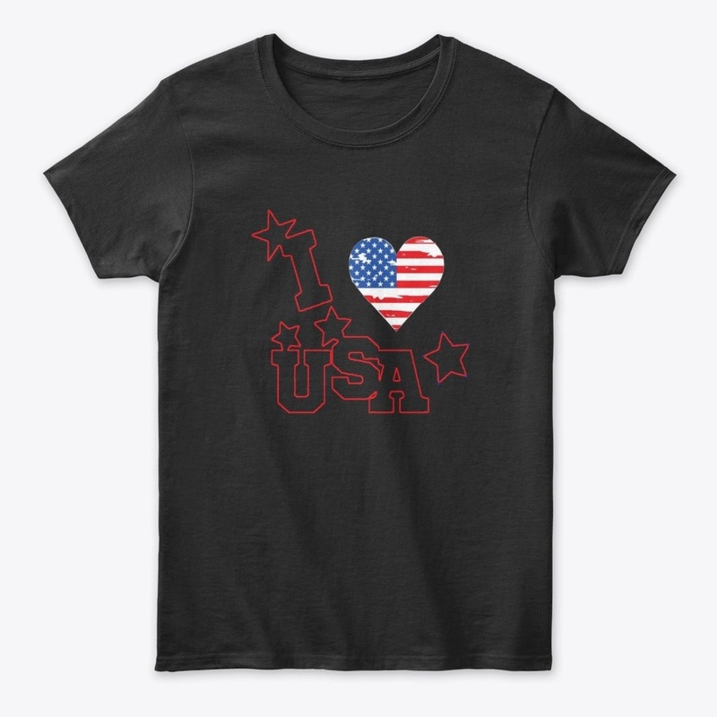 I love USA tee shirt