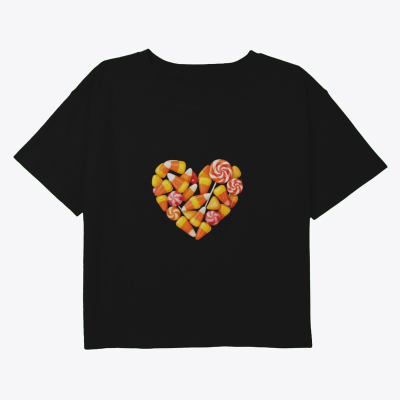 Sweet Candy Corn Heart