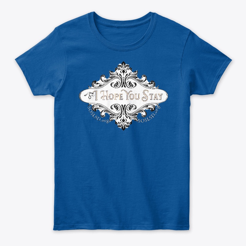 Hope You Stay vintage white womens tee