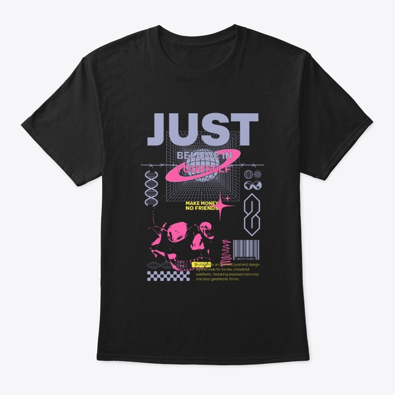 Just Believe In Yourself Quote Lettering
