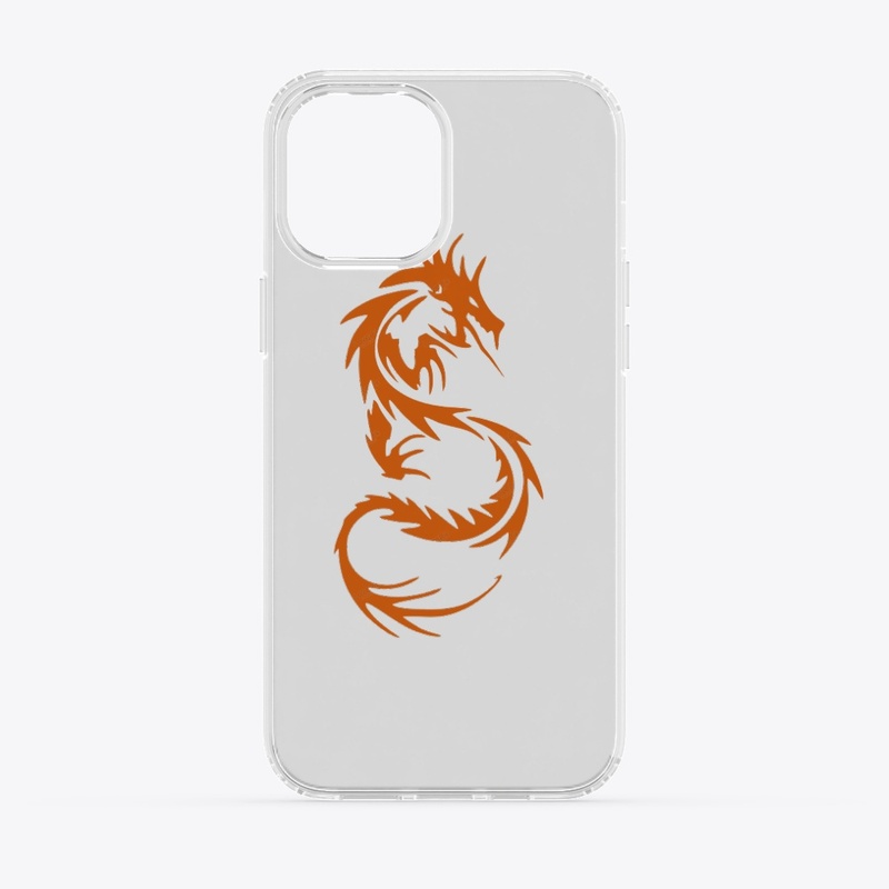 Orange dragon design