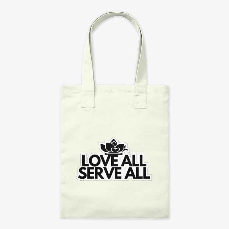 Love All Serve All Black White