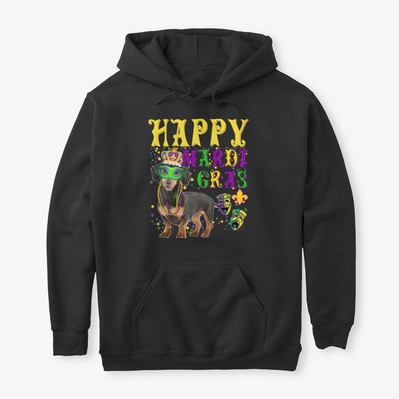 Dachshund Dog Mardi Gras