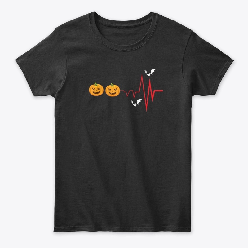 Halloween Spooky Pumpkin Heartbeat Gift 