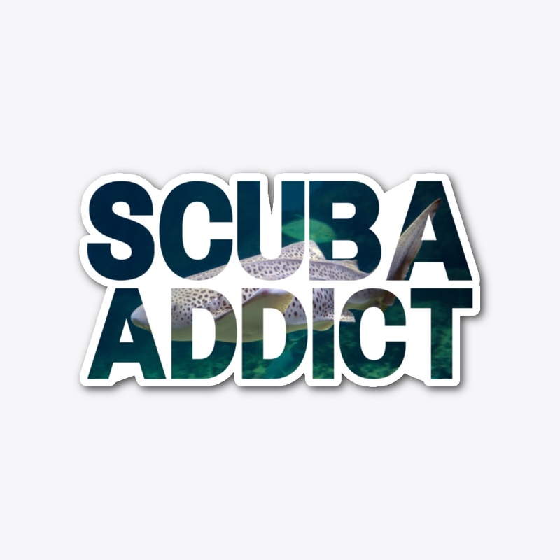 Scuba addict leopard shark