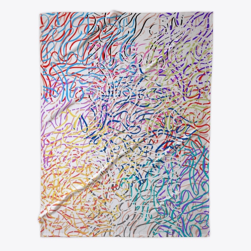 Abstract Painting Multicolor Pattern
