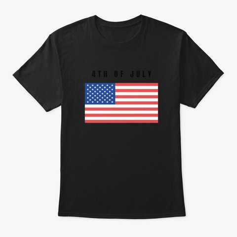 4 Th Of July Ne6gv Black T-Shirt Front