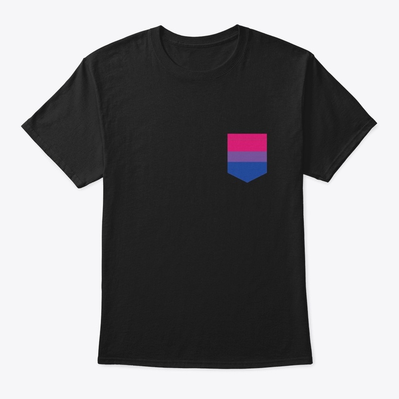 Printed Pocket - Bi Flag