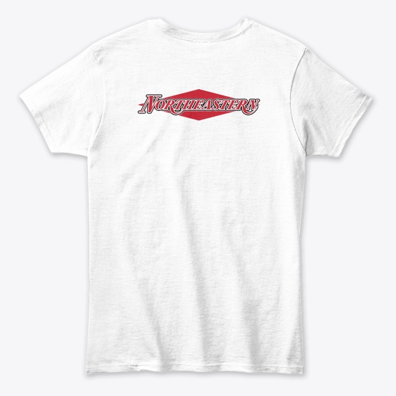 Northeastern Text - White/Black