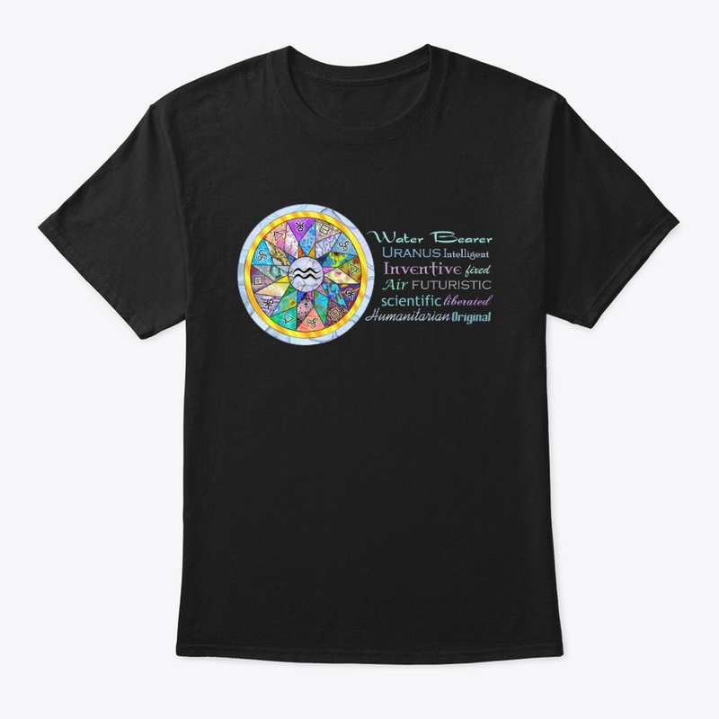 Aquarius Astrology Mandala Shirt