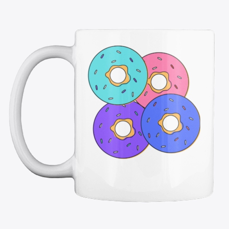 Donut Stickers, Phone cases, and mugs