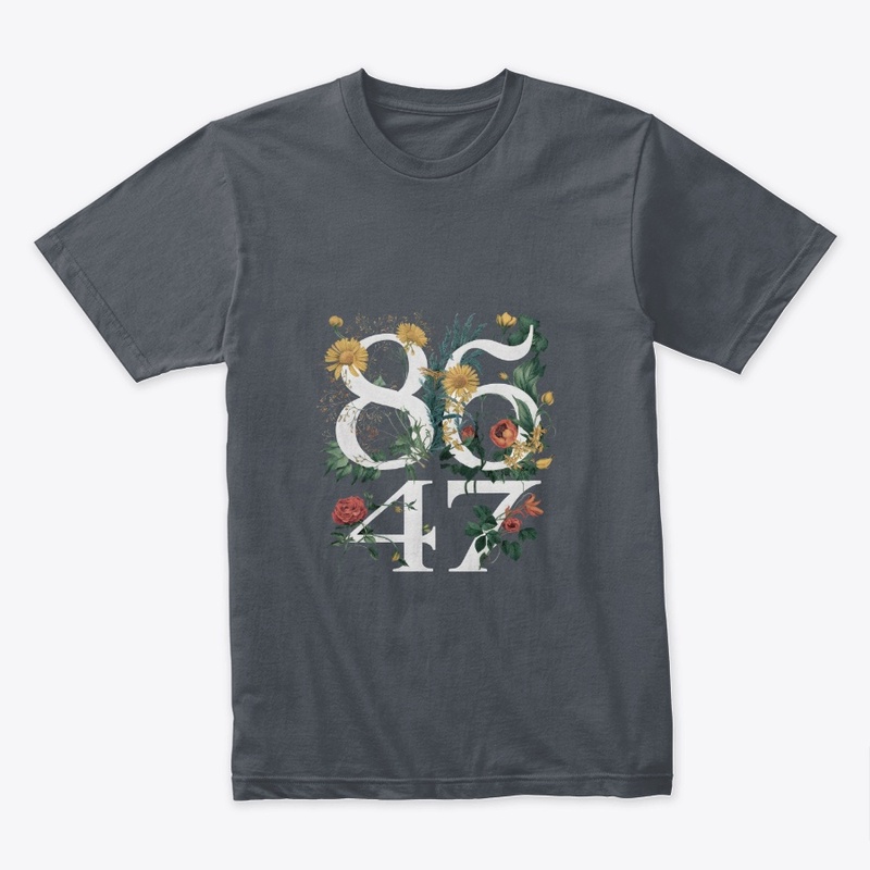 8647 Floral Typography Design