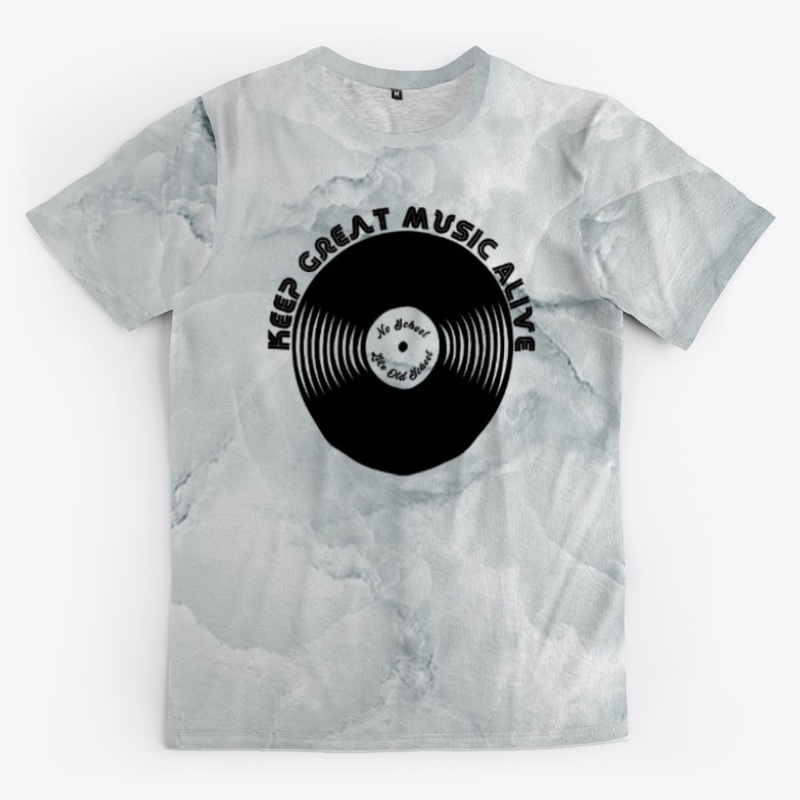 GREY MARBLE GREAT MUSIC | BLACK LOGO
