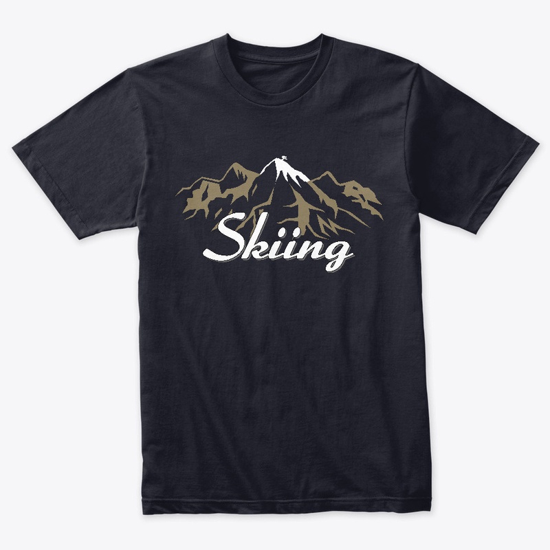 Ski skiing skier design gift