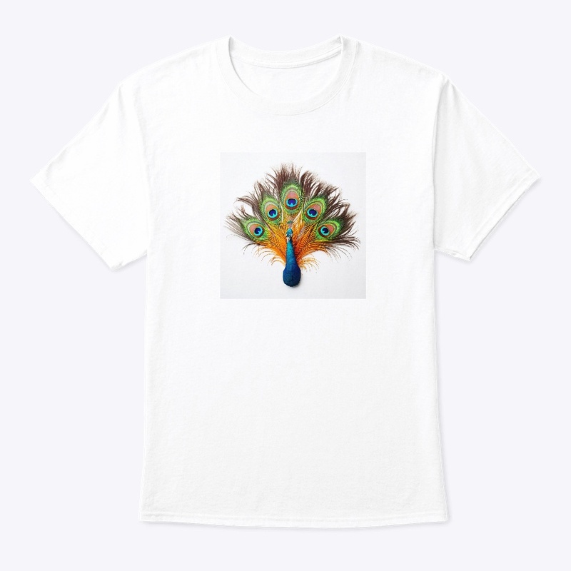A peacock that shows all the colours