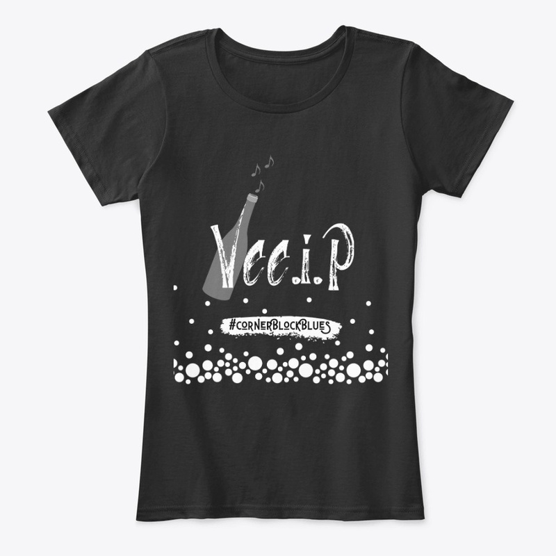 Vee.I.P White Logo Design
