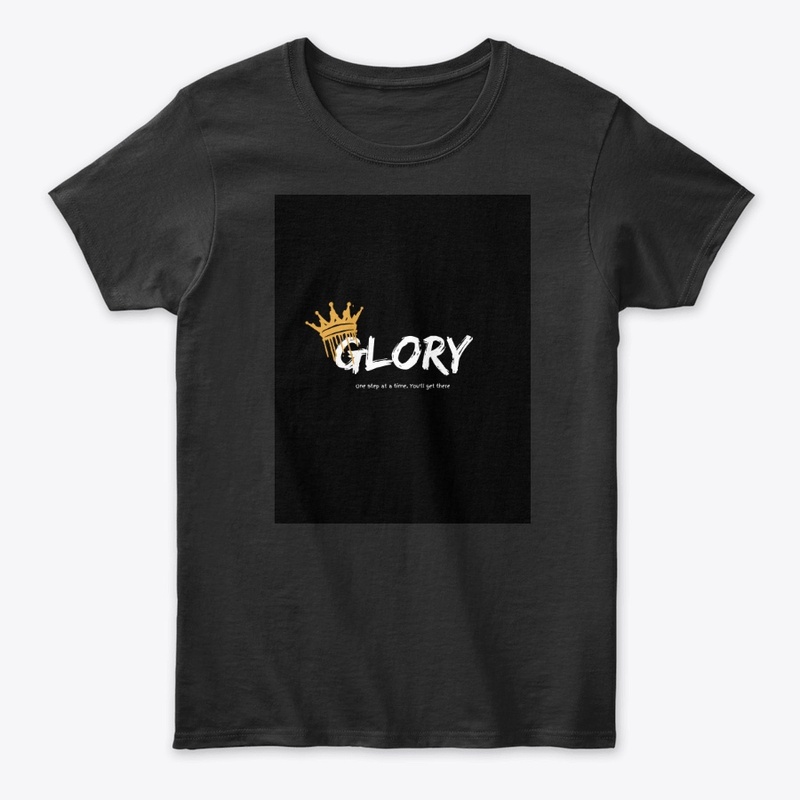 White Typography Success Quote T-Shirt