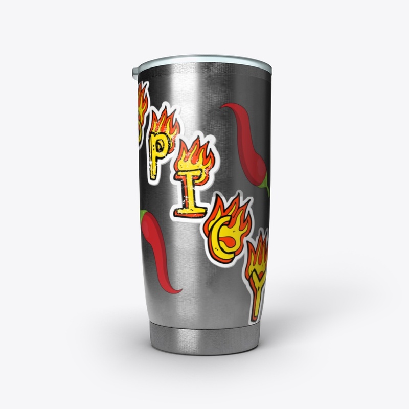 Flaming spicy hot pepper tshirt 