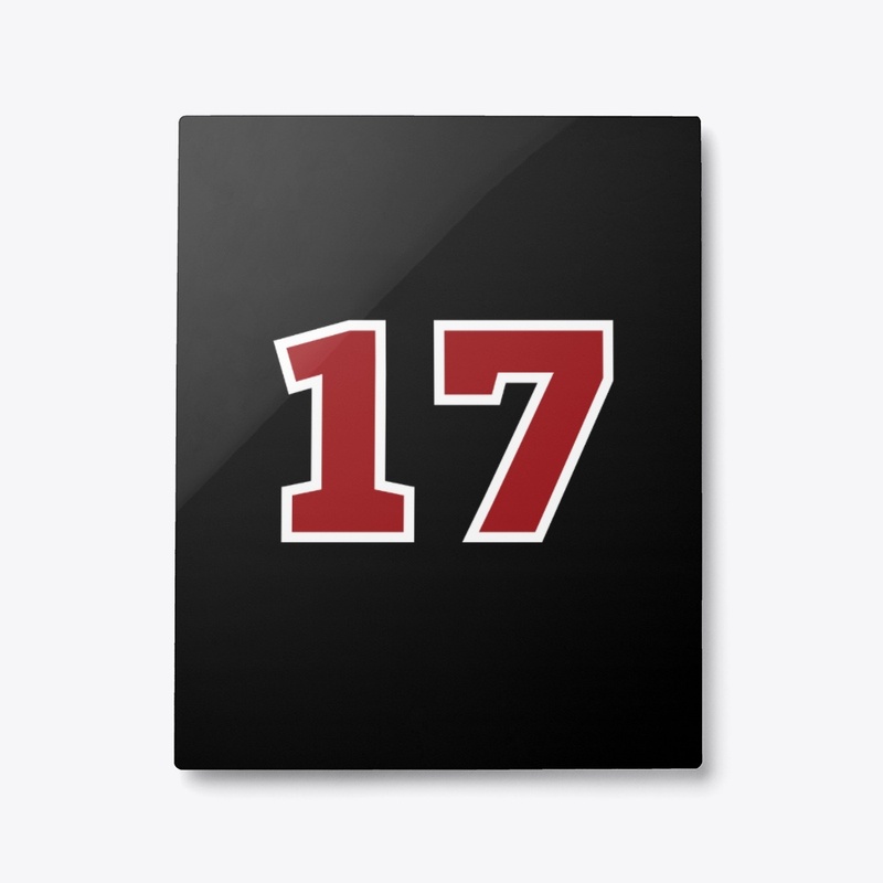 sports Number 17 slogan, custom