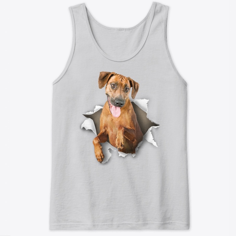 Rhodesian Ridgeback Torn Paper