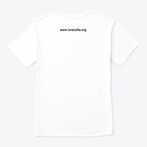 Branzilla Classic Tee   Art Capsule White Maglietta Back