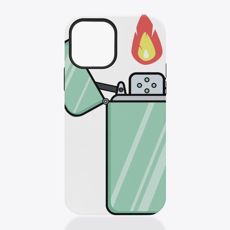 lighter with fire flame