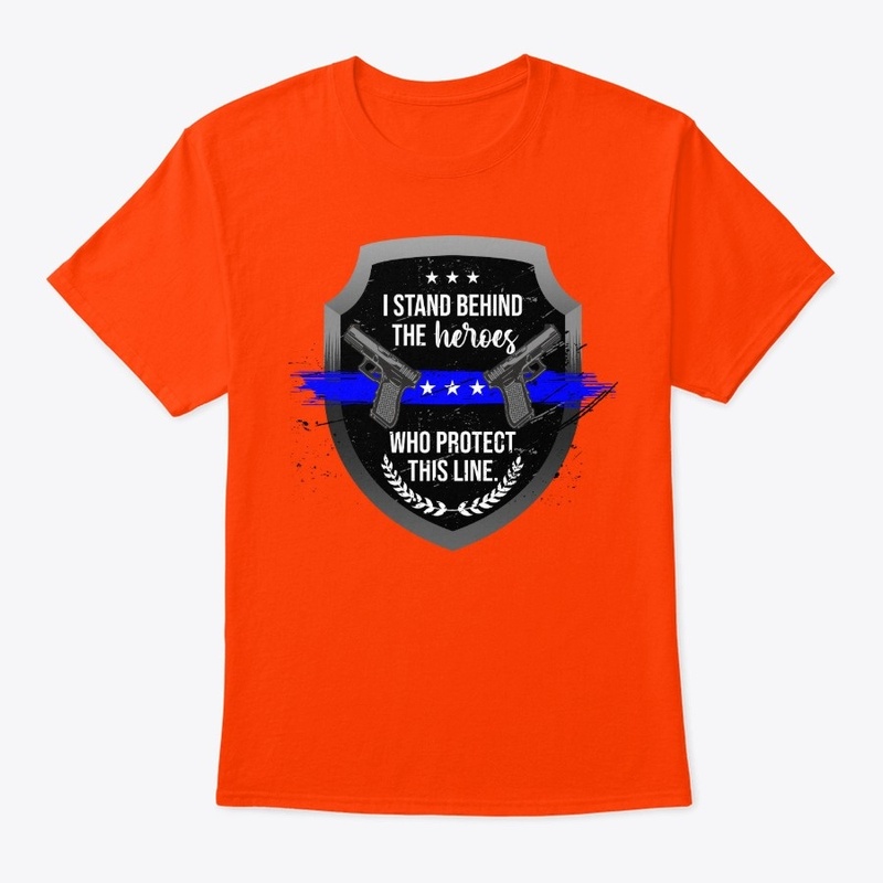 Police Badge Cop Officer Blue Line Guns
