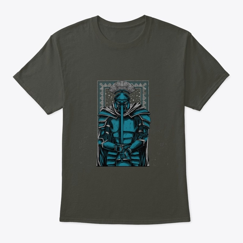 legend warrior with background texture.