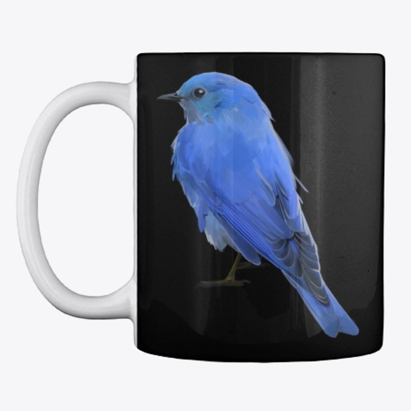 small blue bird