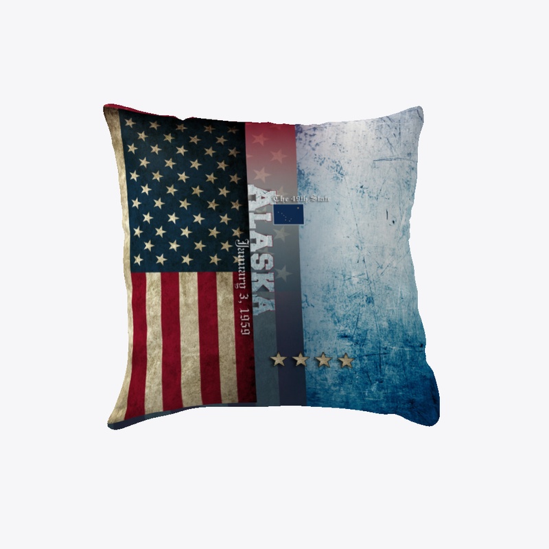 State of Alaska Flag Pillow