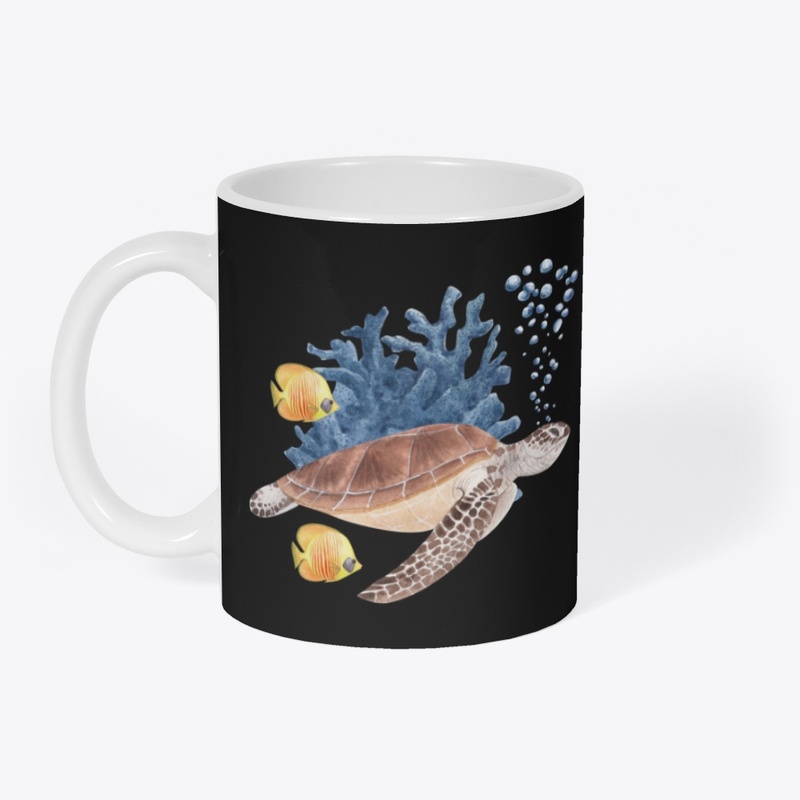 Watercolor turtle