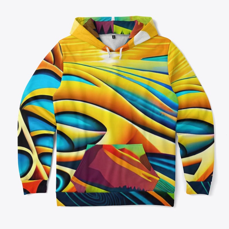 Abstract art all-over print 